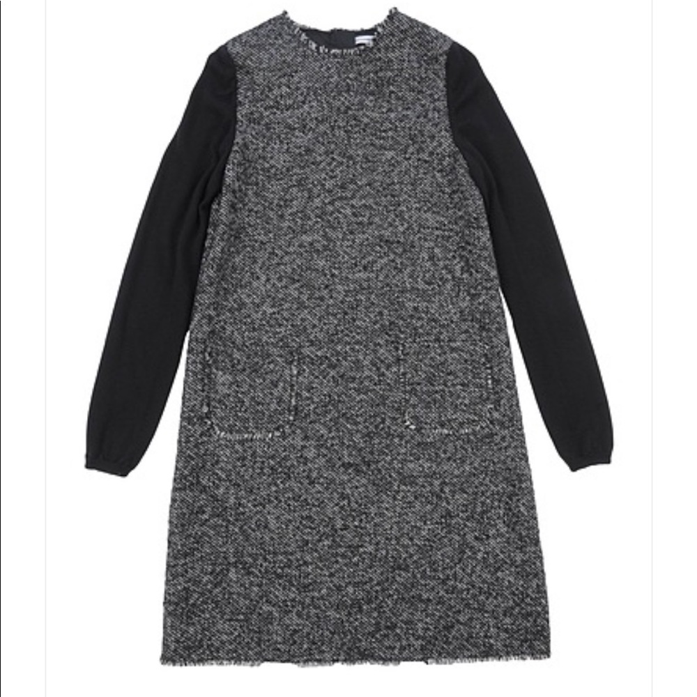 Dolce & Gabbana Girls black tweed dress size 9-10